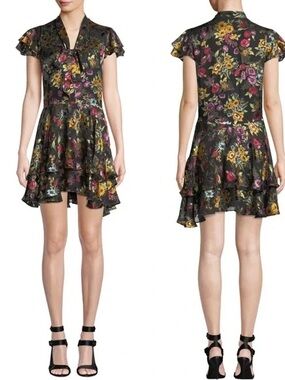Alice + Olivia "Moore" floral mini dress